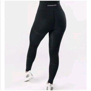 Alphalete OG Revival Moto Leggings Black Women’s Size S Activewear Athleisure